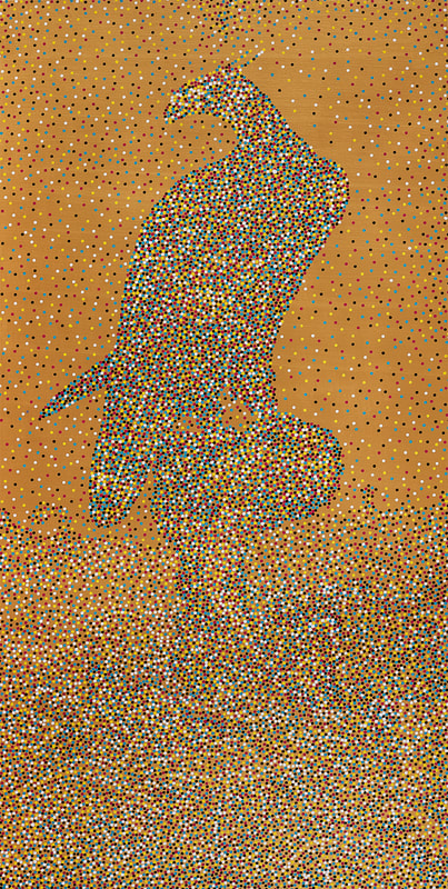 CMYK_宋 匿名 鹘(falcon)，160 x 80 cm ，Acrylics on canvas ，Yang Mian，2020